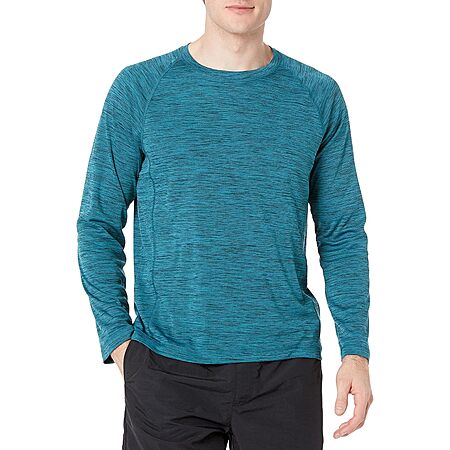 $4.99: Amazon Essentials Men's Long-Sleeve Quick-Dry UPF 50 Swim Tee at Amazon