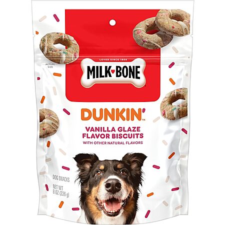 8-Oz Milk-Bone Dunkin' Dog Biscuits (Vanilla Glaze) $2.20 w/ Subscribe & Save
