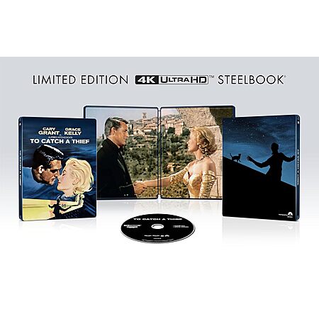 $13.99: To Catch A Thief (4K UHD Steelbook + Digital) at Amazon