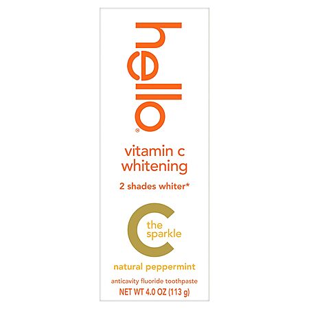 [S&S] $1.72: 4-Oz hello Vitamin C Whitening Toothpaste with Fluoride (Natural Peppermint) at Amazon