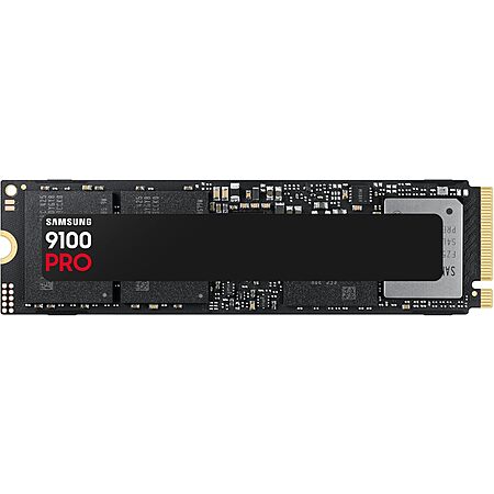 $239.99: 2TB Samsung SSD 9100 PRO, PCIe 5.0x4 M.2 2280, Seq. Read Speeds Up to 14,800MB/s at Amazon