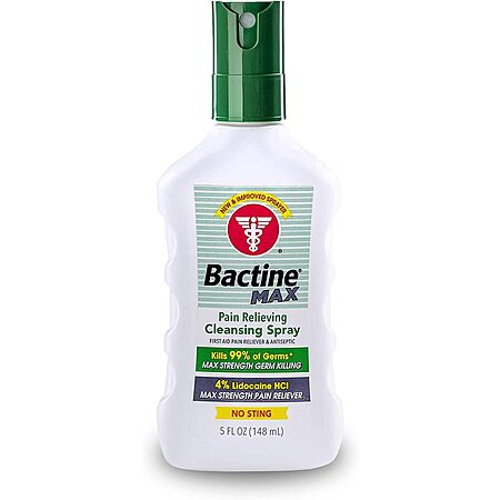 [S&S] $3.53*: 5-Oz Bactine Max First Aid Pain Relief Cleansing Spray w/ 4% Lidocaine at Amazon