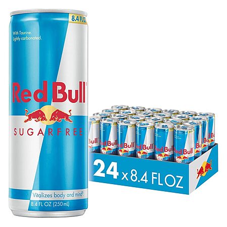 [S&S] $22.70*: 24 × 8.4oz Red Bull Sugar Free Energy Drink (Original) at Amazon (94.6￠ each)