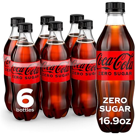 Select Locations: 6-Pack 16.9oz. Coke Zero Sugar Diet Soda Soft Drink $3.25 w/ Subscribe & Save