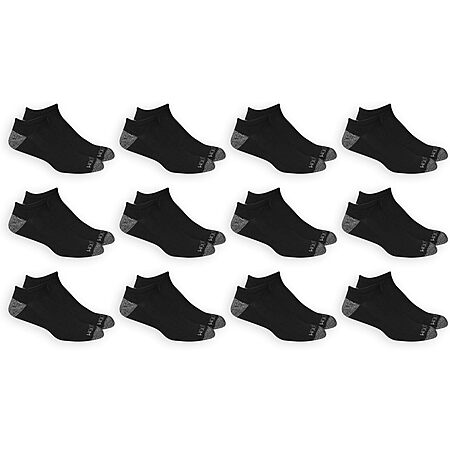 $7.98: 12-Pack Fruit of the Loom Men's Dual Defense No Show Socks at Amazon