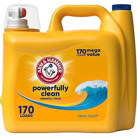 170-Oz Arm & Hammer Clean Burst Liquid Laundry Detergent (Clean Burst) $10.85 w/ Subscribe & Save & More