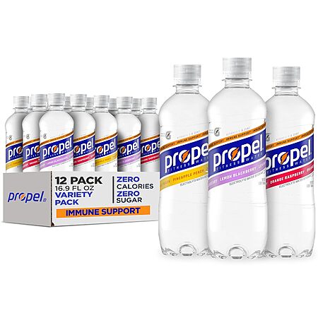 12-Pk 16.9-Oz Propel Energy Boost Zero Calorie Flavored Water (Variety) 3 for $21.30 & More w/ Subscribe & Save