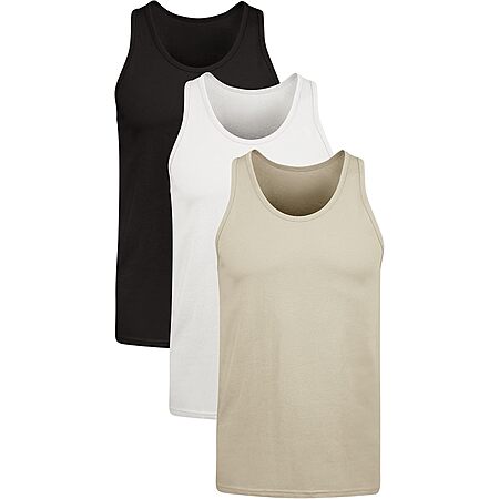 35% Off Hanes Men's 3-Pk Tank Tops!
