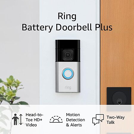 47% Off Ring Battery Doorbell Plus!