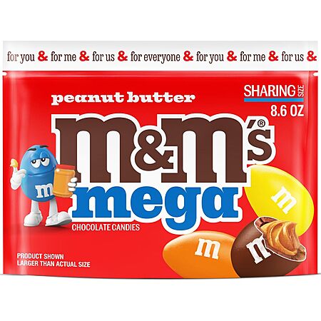 25% Off M&M's Mega Peanut Butter!
