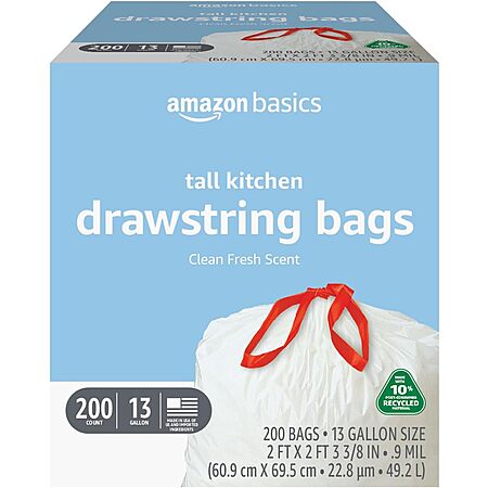 36% Off Amazon Basics Trash Bags!