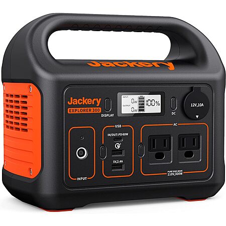 Jackery Explorer 300 Solar Generator for $159!