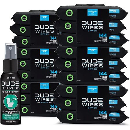 55% Off DUDE Wipes and Bombs Combo!