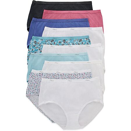 $8.91 for 10-Pack Hanes Women's Cotton Briefs!