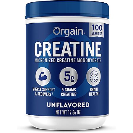 [Prime, S&S] $10.82*: 17.64-Oz Orgain Creatine Monohydrate Micronized Powder (Unflavored) at Amazon