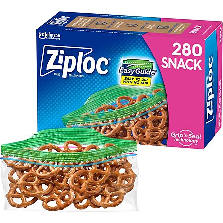 37% Off Ziploc Snack Bags
