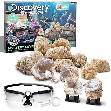 [Prime] $6.66*: 14-Piece Discovery Kids Toy Mystery Crystals Geode Excavation Kit at Am...