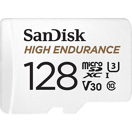 [Prime] $12.62*: 128GB SanDisk High Endurance U3 V30 Video microSDXC Card at Amazon