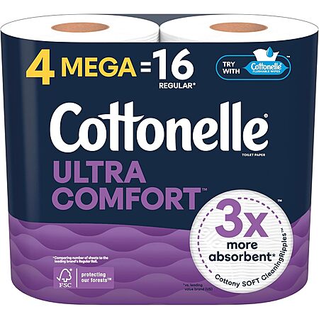42% Off Cottonelle 4-Pack!