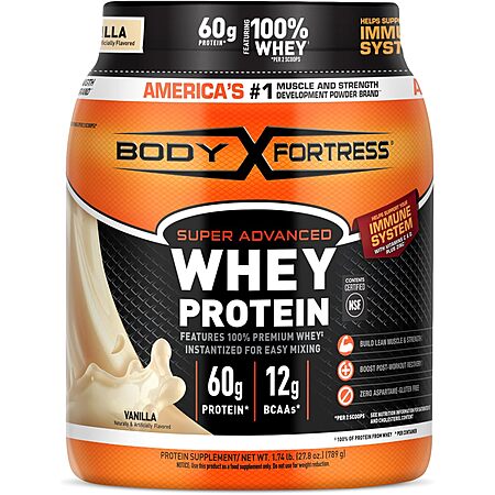 Body Fortress Whey Protein for $10.69!