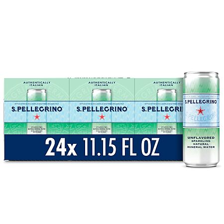 [S&S] $12.21: 24-Pack 11.15-Oz San Pellegrino Sparkling Mineral Water (Natural) at Amazon (50.9￠ each)