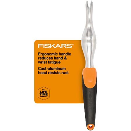$6.26: Fiskars Ergonomic Cast-Aluminum Garden Weeder Tool w/ SoftGrip at Amazon