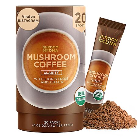 61% Off ShroomDNA Mushroom Coffee!
