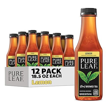 12-Pack 18.5-Oz Pure Leaf Iced Tea Bottles (Sweetened Lemon) $8.65 w/ Subscribe & Save