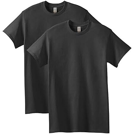 2-Pack Gildan Men's Heavy Cotton T-Shirt (Black) $4.95
