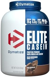 4-Lb Dymatize Elite Casein Protein Powder (Chocolate, 50 Servings) $36.95 w/ Subscribe & Save + Free Shipping