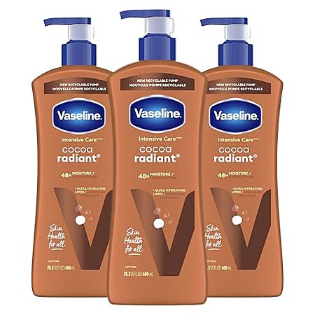 3-Pack 20.3-Oz Vaseline Intensive Care Cocoa Radiant Body Lotion $8.25 w/ Subscribe & Save