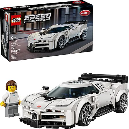291-Piece LEGO Speed Champions Bugatti Centodieci Hyper Sports Car Building Set $22 