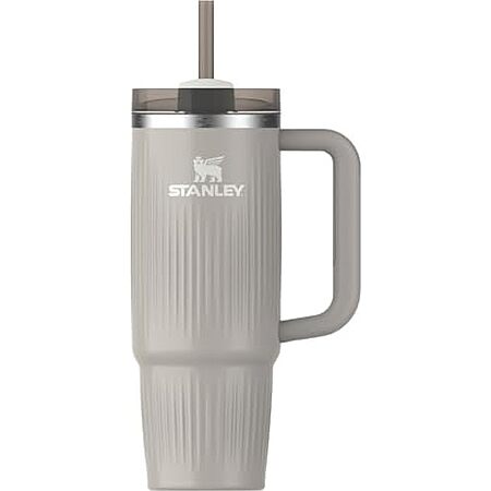 $22.50: 30-Oz STANLEY Quencher H2.0 Tumbler with Handle and Straw (Fluted Ash Gloss) at Amazon