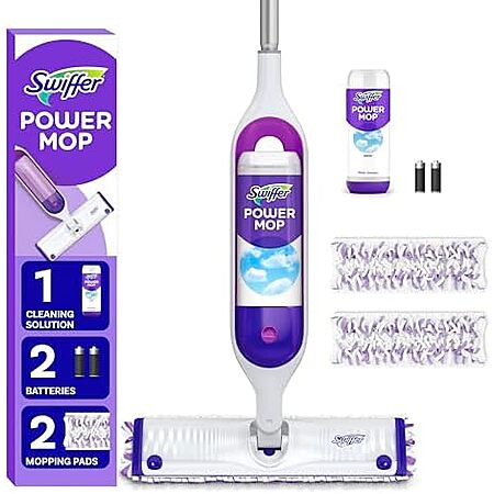 [AC] $19.94*: Swiffer PowerMop Multi-Surface Mop Kit w/ 2x Mop Pad Refills & Cleaning Solution at Amazon