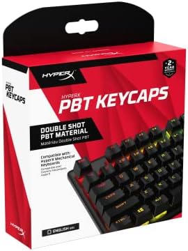 $14.99: HyperX PBT Keycaps – Full Key Set, Double Shot PBT Material at Amazon