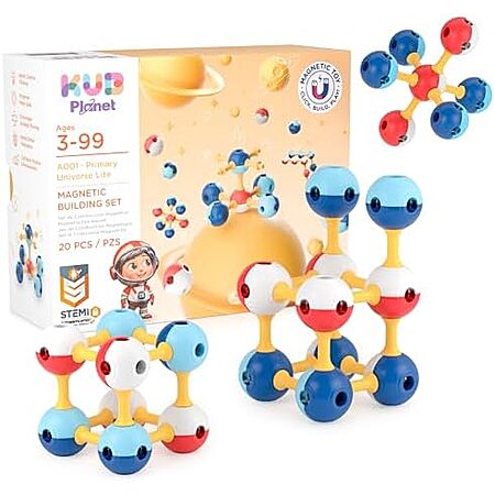 $14.48 | 20-Piece KUB Planet Magnetic Building Set for Kids at Amazon