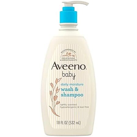 [S&S, AC] $6.48* | 18-oz Aveeno Baby Daily Moisture Gentle Body Wash & Shampoo at Amazon