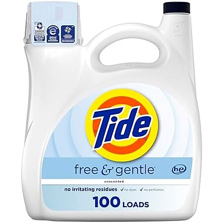 132-Oz Tide Free & Gentle Liquid Laundry Detergent (100 Loads) 4 for $40.85 w/ Subscribe & Save + Free S/H