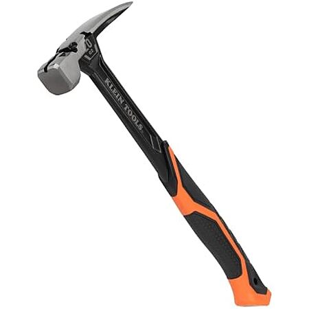 20-Oz Klein Tools Smooth Face Steel Framing Hammer w/ Straight Claw $23 