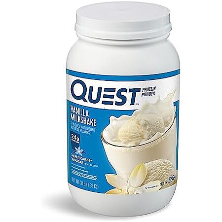 [S&S, AC] $54.58* | 2 × 3-Pound Quest Nutrition Protein Powder (Vanilla Milkshake, 43 Servings) ($27.29 each) at Amazon