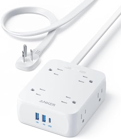 $19.99* | 5' Anker 2000J Surge Protector Flat Plug Power Strip w/ 8 Outlets & USB-C at Amazon