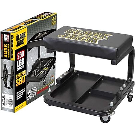 Torin Black Jack Padded Rolling Creeper Seat w/ Tool Tray $17.60 