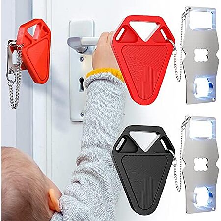 2-Pack HELEMAN Portable Safety Door Locks for Travel $9 