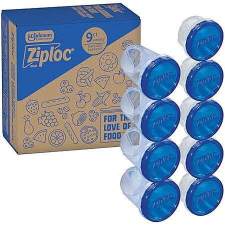 9-ct Ziploc Twist 'n Loc Food Storage Meal Prep Containers Variety Pack $14.70 