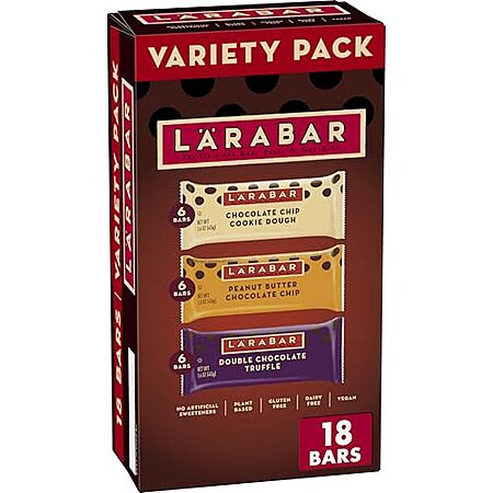 [S&S] $12.24 | 18-Pack 1.6-Oz LÄRABAR Fruit & Nut Bars (Chocolate Variety Pack) at Amazon (68￠ each)