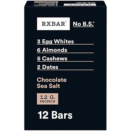 Select Accounts: 12-ct 1.83-oz RXBAR Protein Bars (Chocolate Sea Salt) $13.65 w/ Subscribe & Save