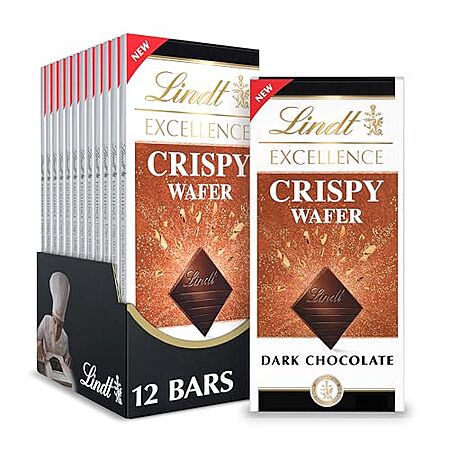 12-Pack 3.5-Oz Lindt EXCELLENCE Crispy Wafer Dark Chocolate Candy Bar $19.90 