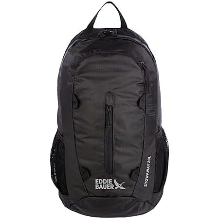 $20* | 20L Eddie Bauer Stowaway Ripstop Polyester Packable Backpack (Onyx) at Amazon
