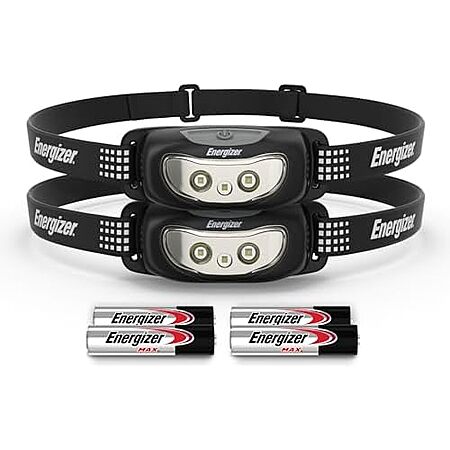 2-Pack Energizer Universal Plus LED Headlamp w/ Batteries (Midnight Black) $7.40 