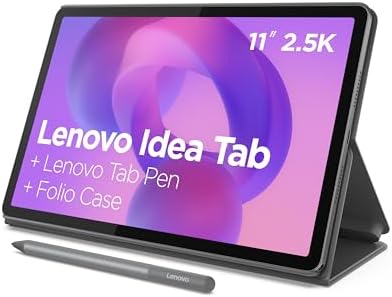 Lenovo Idea Tab w/ Pen + Folio Case: 11″ 2.5K IPS Touch, MediaTek 6300, 8GB, 256GB $180 & More + Free Shipping